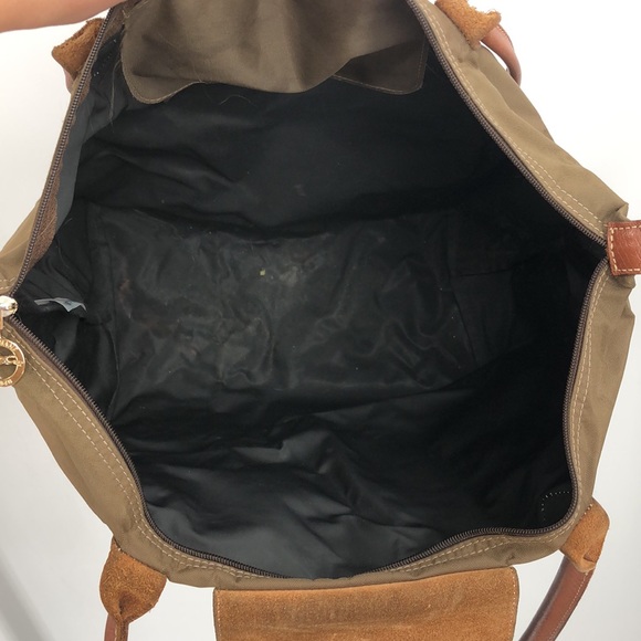 Longchamp Le Pliage Medium Nylon Tote Bag Purse Green - Picture 7 of 7